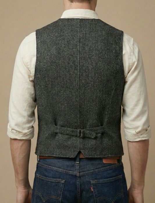Men’s Tailored Waistcoat – Classic Button-Up Vest for Smart and Casual Wear
