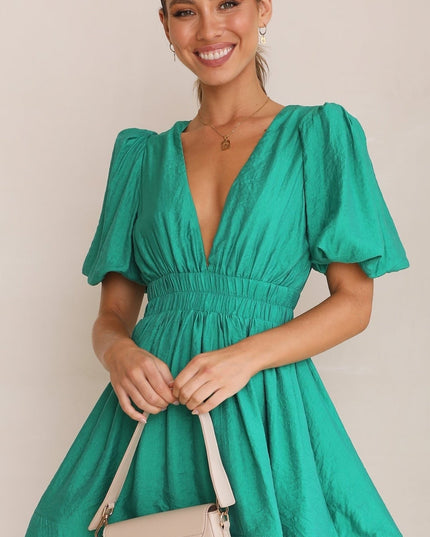 Katie | Women’s Spring Puff Sleeve Mini Dress