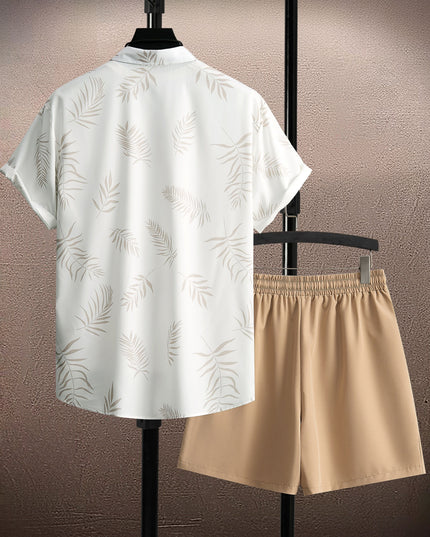Tropical Shirt and Shorts Set for Men