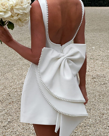 Amber | Women Wedding Guest Structured Mini Dress