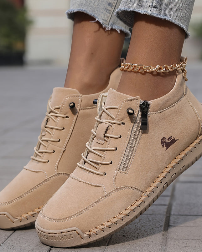 Danielle | Women Spring Zip Up Walking Sneakers