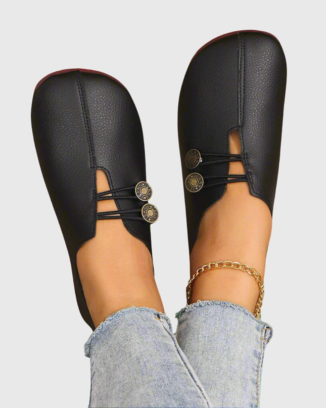 Evelyn | Women Spring Casual Slip-On Button Flats