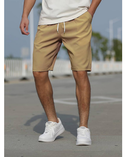 Men's Casual Drawstring Shorts - Low Rise, Breathable & Comfortable