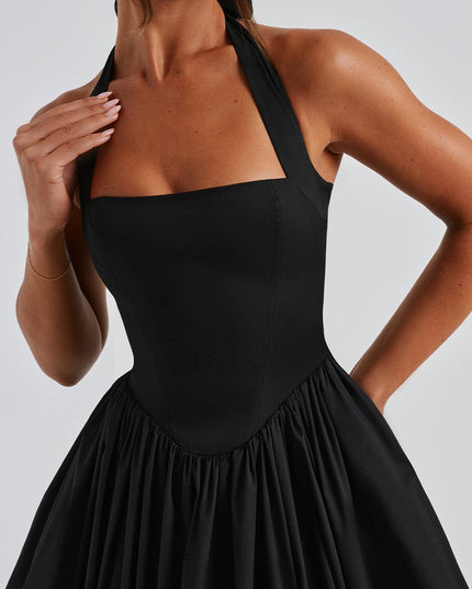 Ariana | Women Wedding Guest Halter Midi Dress