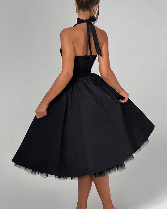 Ariana | Women Wedding Guest Halter Midi Dress