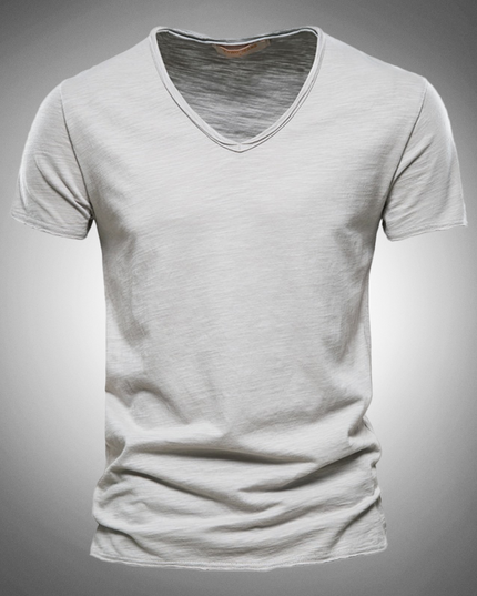 Classic Cotton V-Neck T-Shirt for Men | Kevin