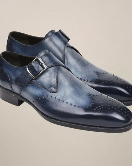 Men’s Monk Strap Dress Shoes – Classic Buckle Design