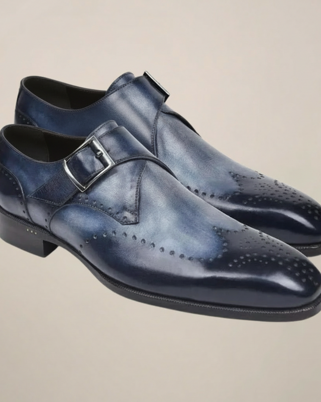 Men’s Monk Strap Dress Shoes – Classic Buckle Design