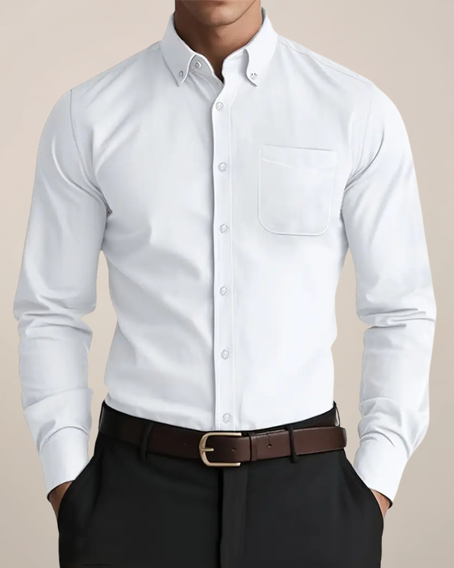 Men’s Long Sleeve Everyday Shirt – Classic Button-Up for Work or Weekend
