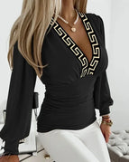Black with Patterned Color / S