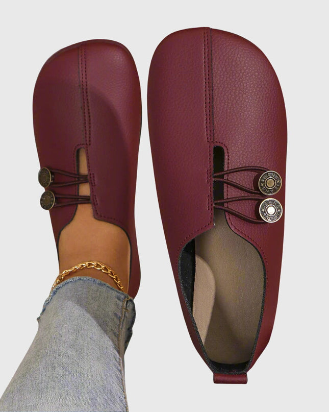 Evelyn | Women Spring Casual Slip-On Button Flats
