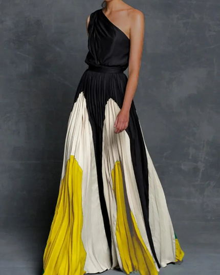 Bella | Women’s Artistic One Shoulder Long Dress