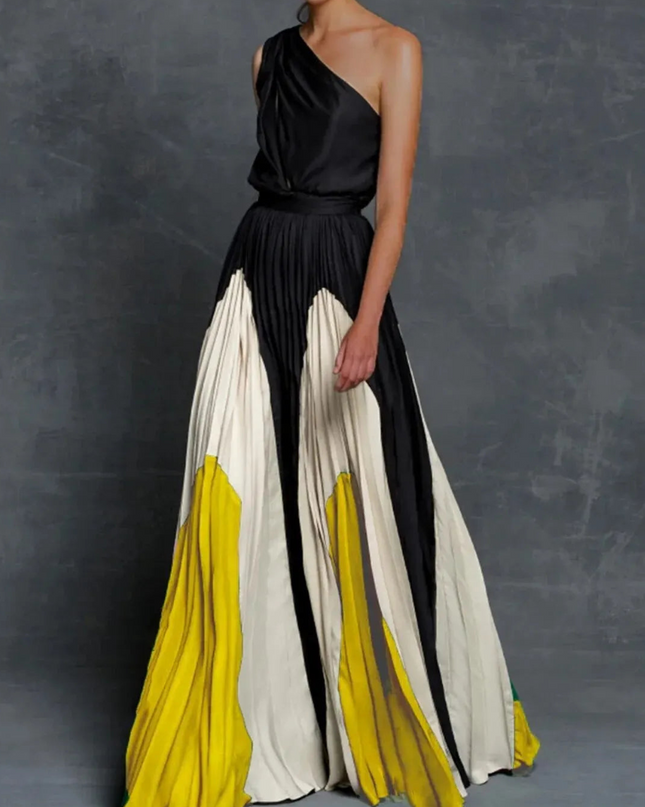 Bella | Women’s Artistic One Shoulder Long Dress