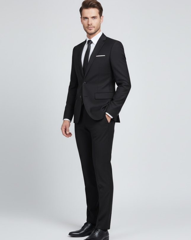 Men’s Casual Two-Piece Suit – Smart Tailored Fit with Modern Elegance