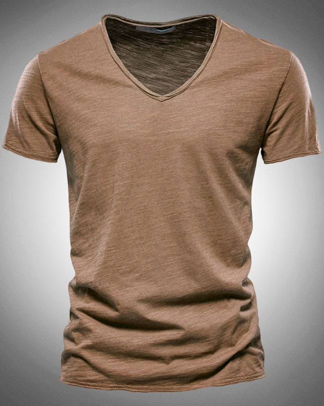 Classic Cotton V-Neck T-Shirt for Men | Kevin