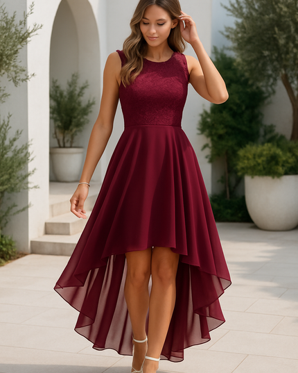 Alexis | Women Wedding Guest High Low Dress