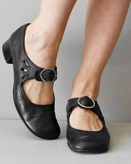 Anna | Women Spring Buckle Strap Shoes