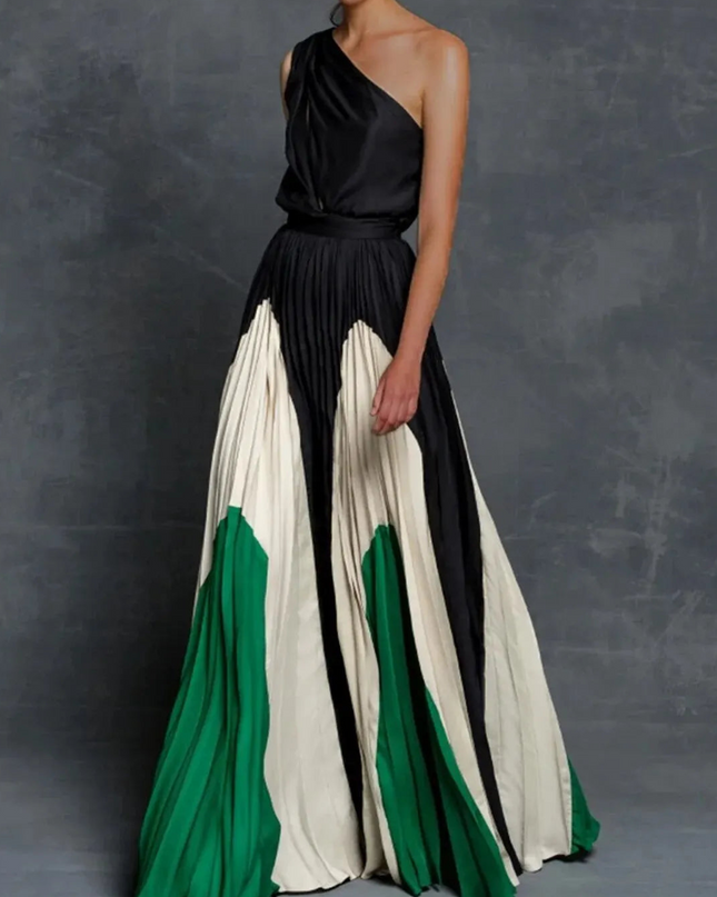 Bella | Women’s Artistic One Shoulder Long Dress