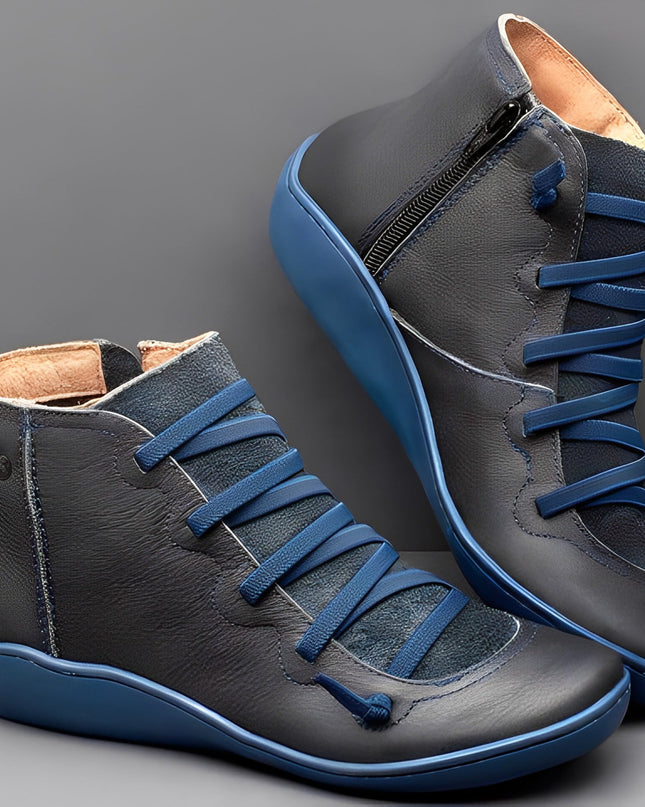 Fiona | Women’s Lace-Up Zip Ankle Boots