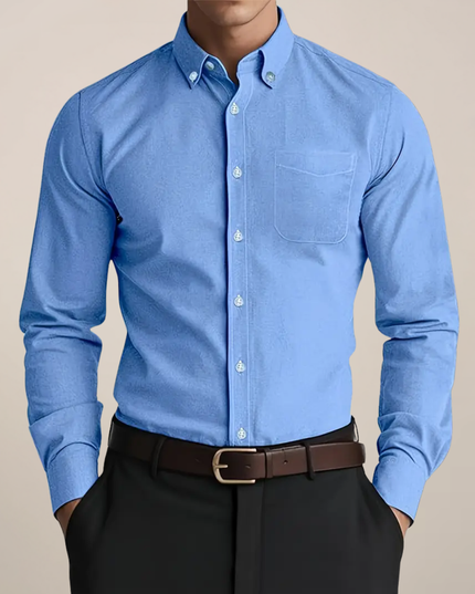 Men’s Long Sleeve Everyday Shirt – Classic Button-Up for Work or Weekend