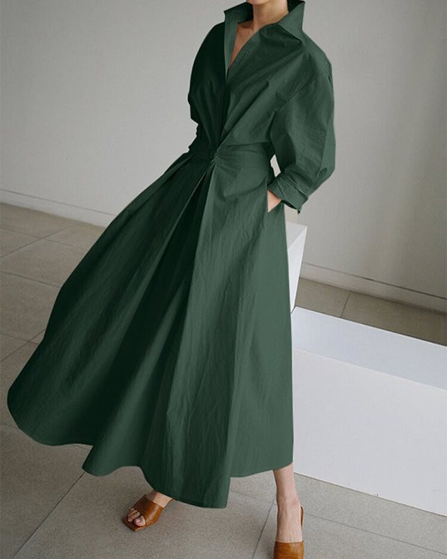 Zara  | Women’s Belted Shirt Maxi Dress