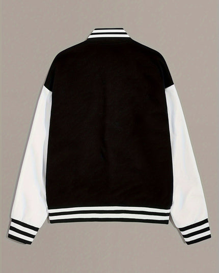 Olivia | Women’s Casual Oversized Varsity Bomber Jacket