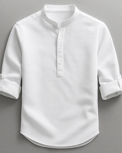Adrian – Versatile Mandarin Collar Shirt