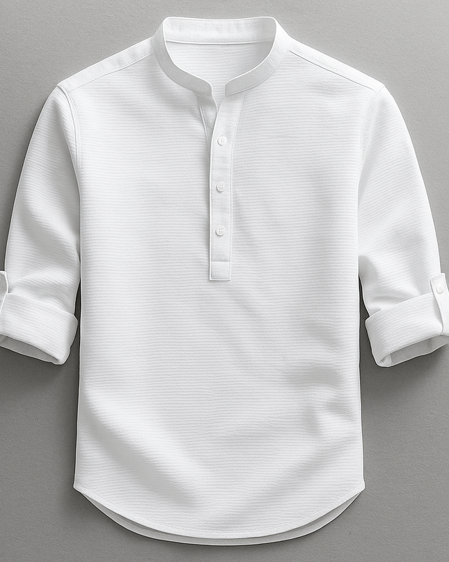 Adrian – Versatile Mandarin Collar Shirt