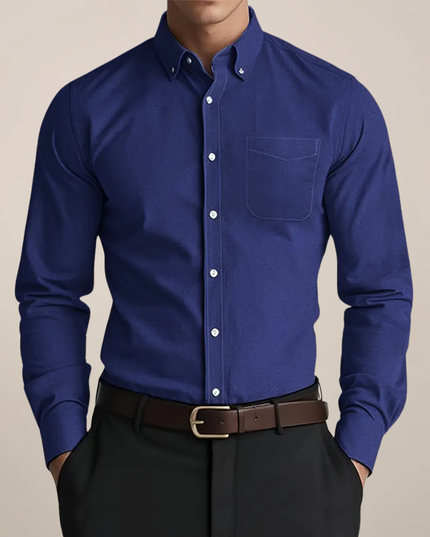 Men’s Long Sleeve Everyday Shirt – Classic Button-Up for Work or Weekend