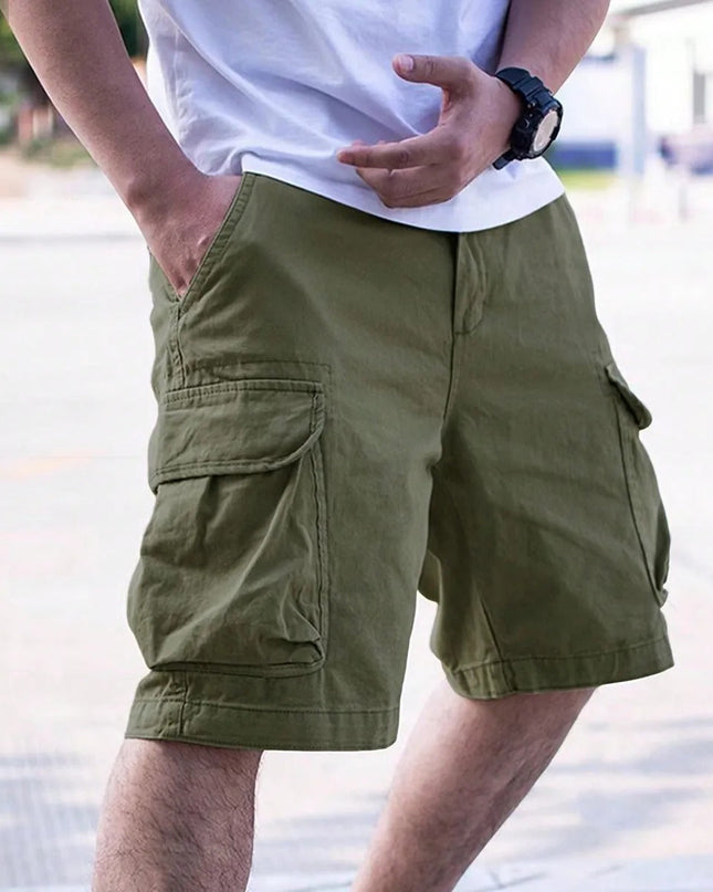 Comfortable Multi-Pocket Cargo Shorts for Men