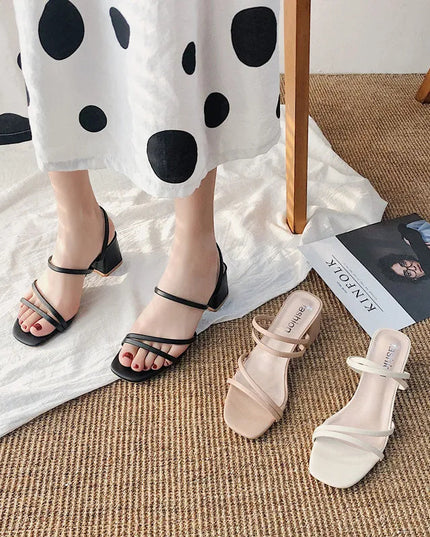 Kaida - Strappy Block Heel Sandals