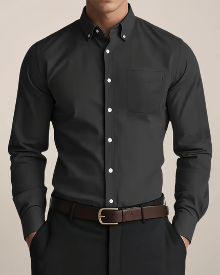 Men’s Long Sleeve Everyday Shirt – Classic Button-Up for Work or Weekend
