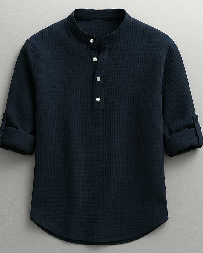 Adrian – Versatile Mandarin Collar Shirt