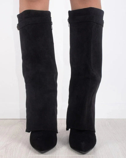 Emily | Women’s Leather Thigh-High Boots with Buckle