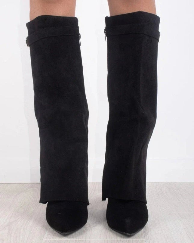 Emily | Women’s Leather Thigh-High Boots with Buckle