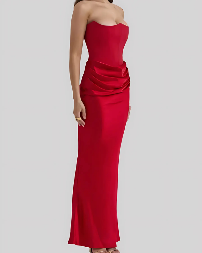 Brooklyn | Women Wedding Guest Draped Maxi Dress