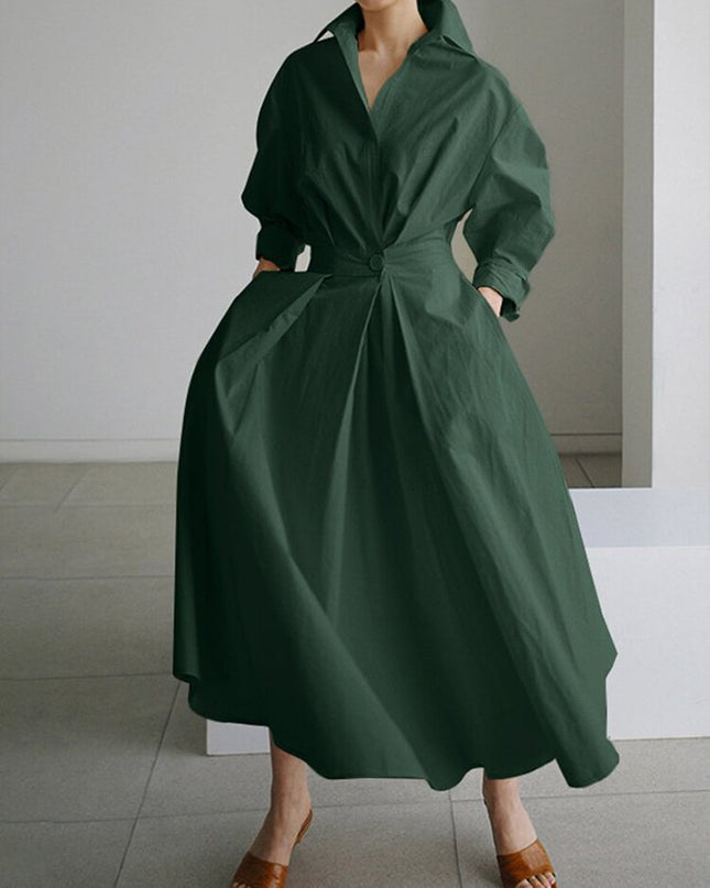 Zara  | Women’s Belted Shirt Maxi Dress