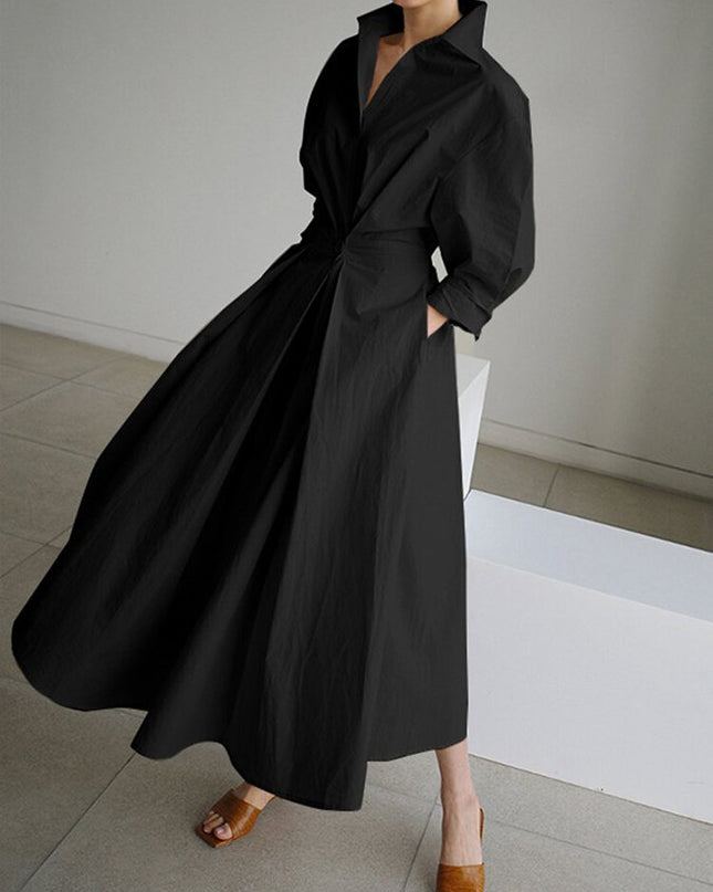 Zara  | Women’s Belted Shirt Maxi Dress