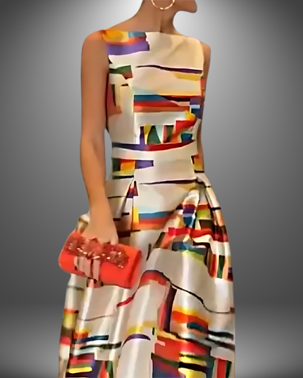 Sarah | Women’s Stylish Colorblock Maxi Dress