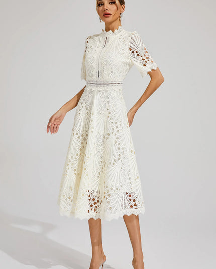 Willow | Women’s Chic Lace Midi Dress