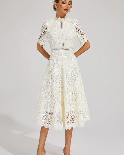 Willow | Women’s Chic Lace Midi Dress