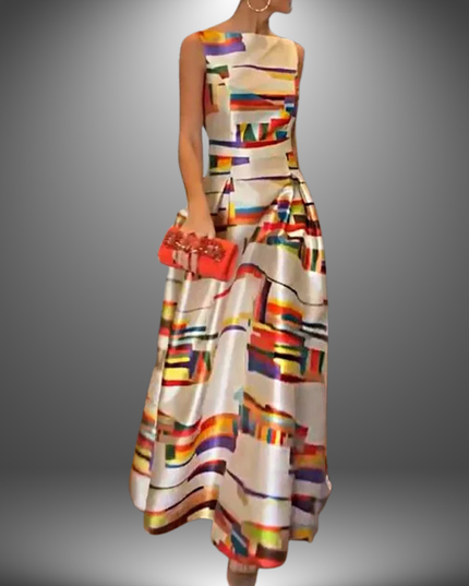 Sarah | Women’s Stylish Colorblock Maxi Dress