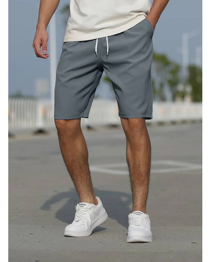Men's Casual Drawstring Shorts - Low Rise, Breathable & Comfortable
