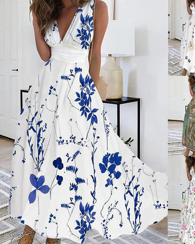 Ivy | Women’s Sleeveless V-Neck Maxi Dress