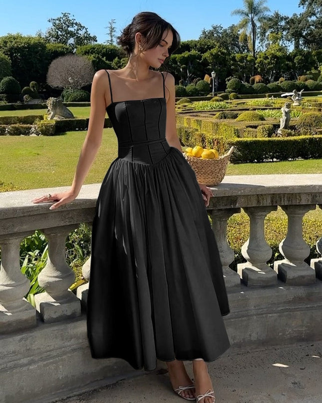 Caroline | Women Wedding Guest Corset Midi Dress