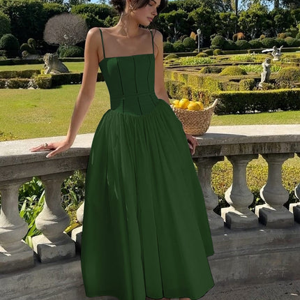 Caroline | Women Wedding Guest Corset Midi Dress