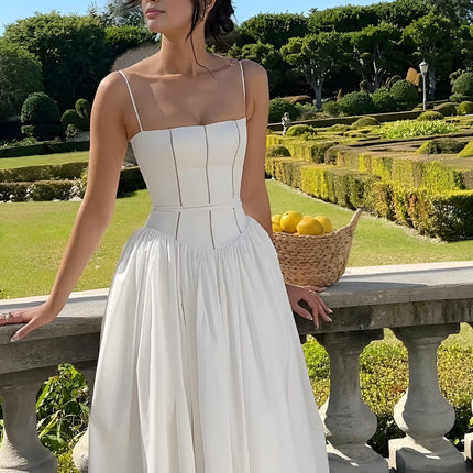 Caroline | Women Wedding Guest Corset Midi Dress