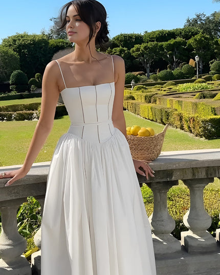 Caroline | Women Wedding Guest Corset Midi Dress
