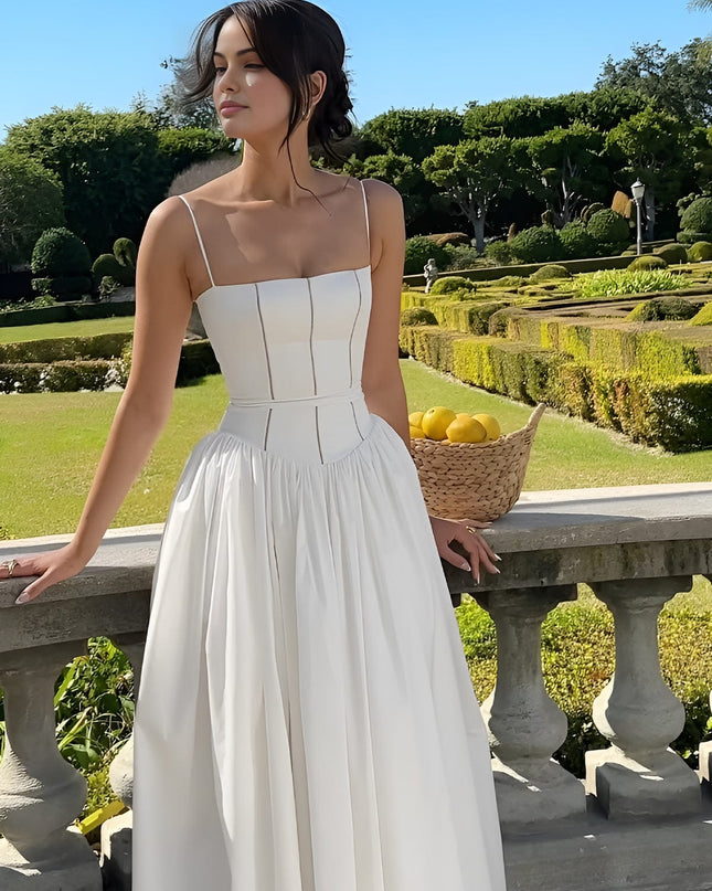 Caroline | Women Wedding Guest Corset Midi Dress