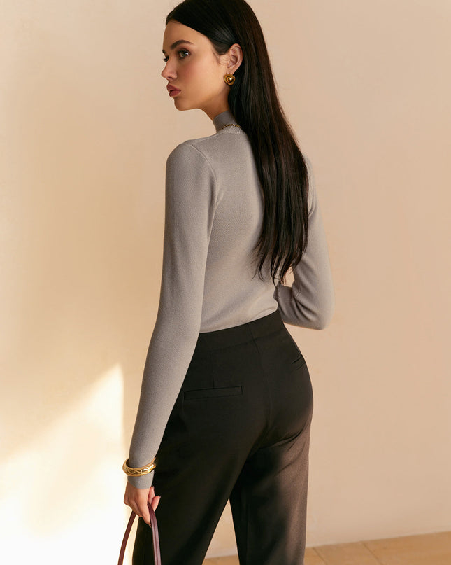 Maisie | Women’s Spring Comfortable Mock Neck Top